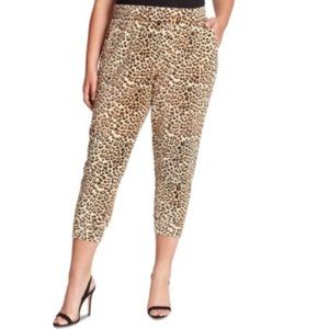 NWT Jessica Simpson Women's Leopard Ankle Jeggings Plus Size 1X $60 C015